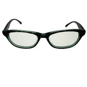 Vera Wang Luxe Laene MT Eyeglasses Mint Teal Tortoise Crystal Bling Frames 52mm